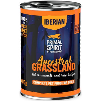 PRIMAL Iberian Ancestral Grassland konservs suņiem 400g (6)