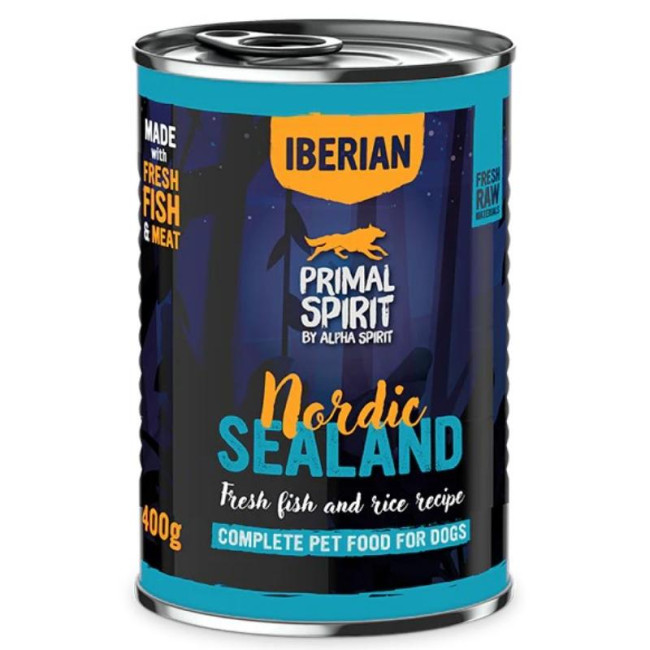 PRIMAL Iberian Nordic Sealan konservas šunims 400g (6)