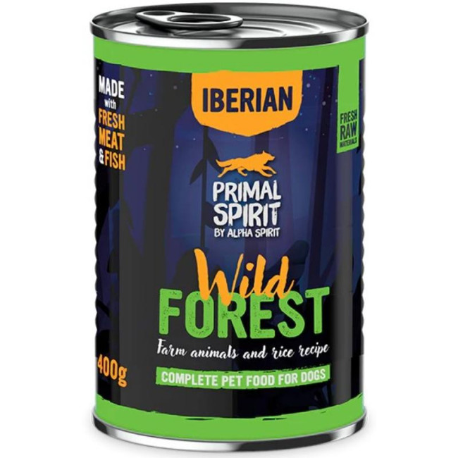 PRIMAL Iberian Wild Forest konservs suņiem 400g