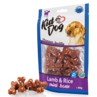 KIDDOG Bones kauliņi ar liellopu gaļu un rīsiem 80g (150)