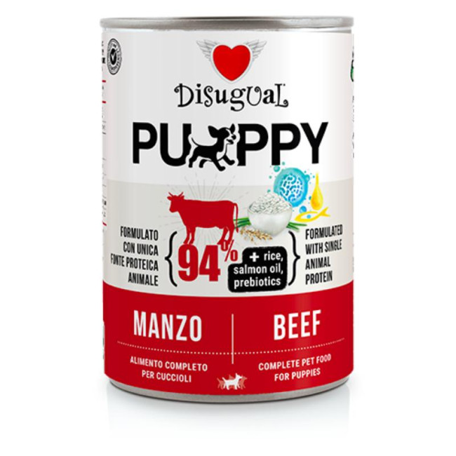 DISUGUAL Puppy konservs kucēniem ar liellopu gaļu 400g (6)
