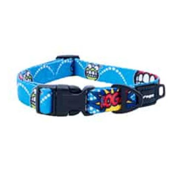 ROGZ Fusion Classic mėlynas antkaklis 26-40cm M