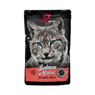 ALPHA SPIRIT WET putriņas sterilizētām kaķēm ar lasi 85g