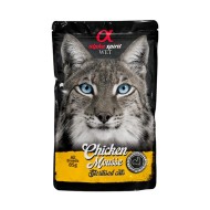 ALPHA SPIRIT WET putriņas sterilizētām kaķēm ar vistas gaļu 85g