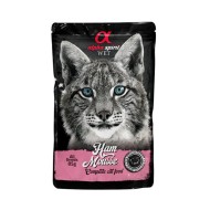 ALPHA SPIRIT WET putriņas kaķiem ar šķiņķi 85g