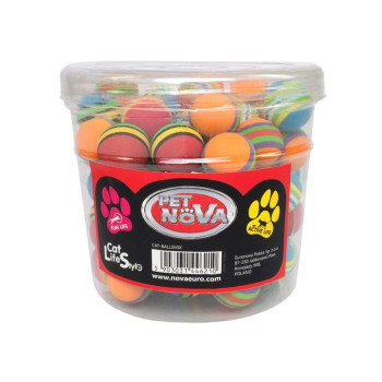 PET NOVA spalvoti kamuoliukai ~70vnt