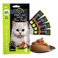 FINE CAT Cremy gardums kaķiem ar tunzivīm 4x15g (24)