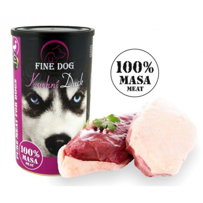 FINE DOG 100% konservs suņiem ar jēra gaļu 1200g (8)