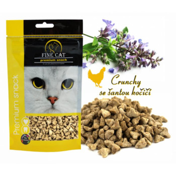 FINE CAT skanėstai katėms su paukštiena ir katžole 80g