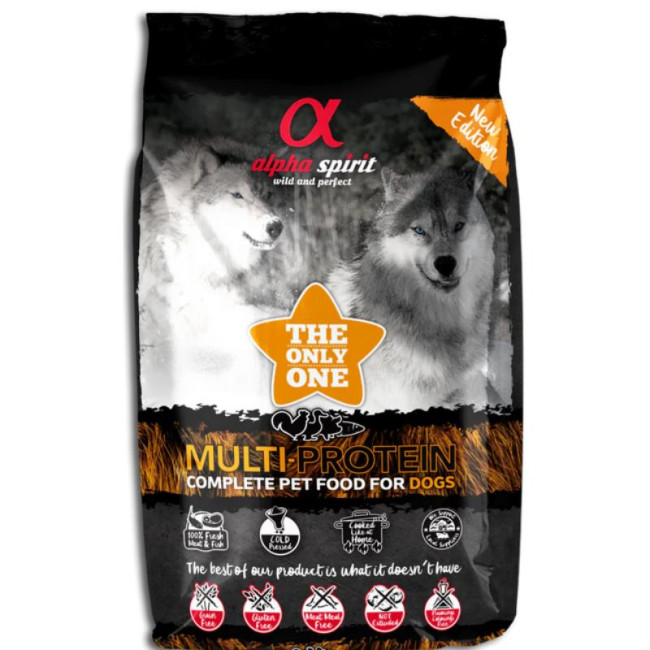ALPHA SPIRIT MULTIPROTEIN drėgnas multi pašaras šunims 3kg