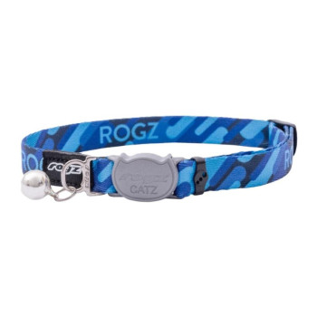 ROGZ FusionCat zila kakla siksna 11mm 20-31cm